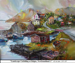 Landscape Unfolding at Brigus, Newfoundland-1, Oil on Canvas